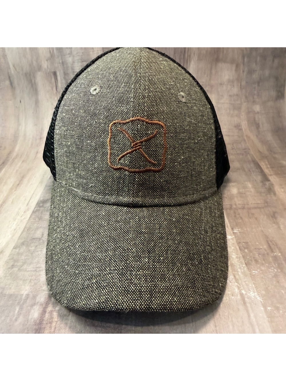 Twisted X Brown Black ECO TWX Hat Mesh Back Adjustable Hook & Loop